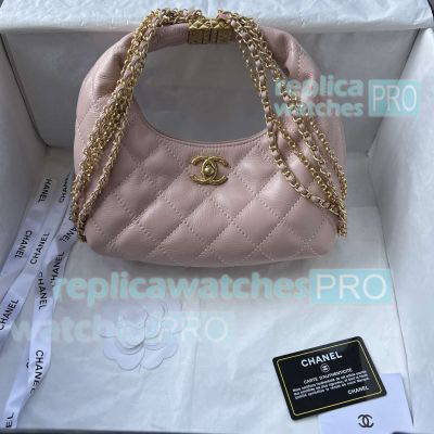 Replica Chane1 Pink HOBO Women Bag Chain Strap 